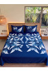 Hand Painted Rayon Bedsheet Set King Size Hand Painted Rayon Bedsheet Set King Size